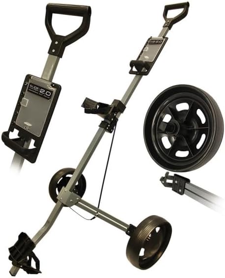 GLIDE-TEK 2.0 TWO WHEEL ALUMINIUM CART GUN METAL/BLACK