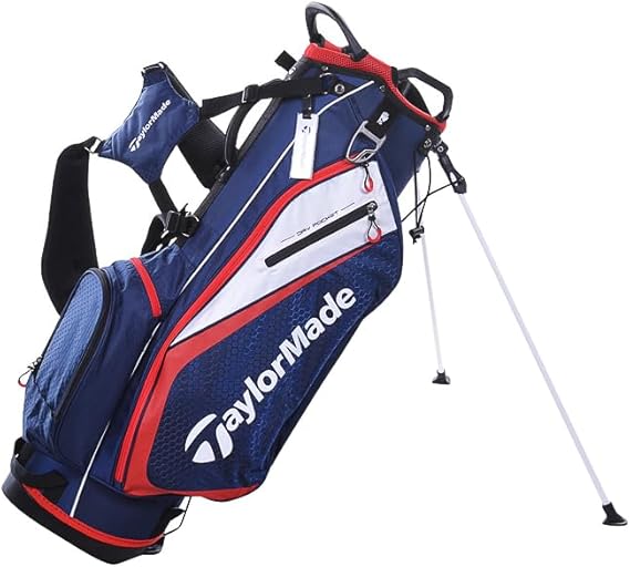 TalyorMade Select Plus Stand golf bag, Navy/red/White.