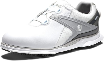 Foot joy Men's Pro Sl Golf Shoe, White/Grey.