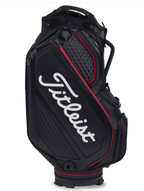 Titleist Tour Limited Edition Jet Black Premium Waterproof Golf Cart Bag.