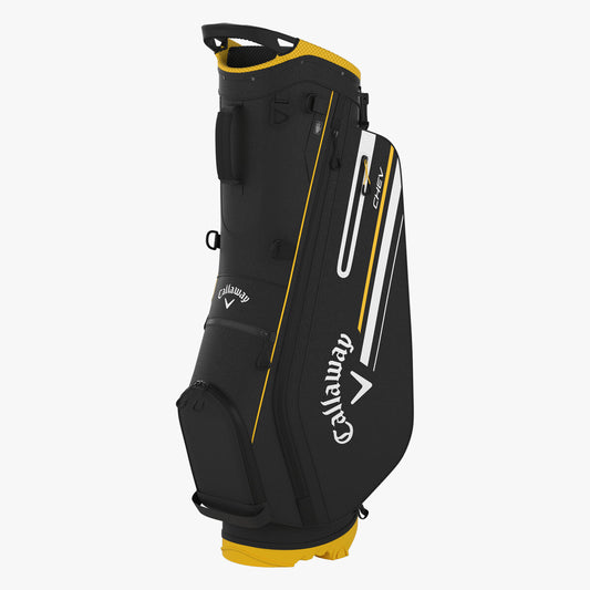 Callaway CHEV 14 + Stand Golf Bag -Black/Golden Rod.